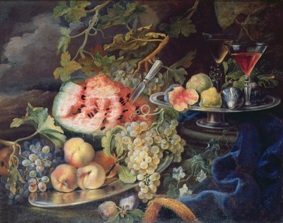 Martwa natura (olej na płótnie) autorstwa Maximilian Pfeiler or Pfeiller
