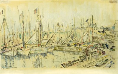 Barki na Sekwanie; Barki na Sekwanie, autorstwa Maximilien Luce