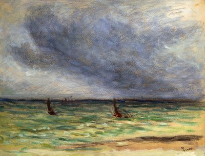 odlatujące trawlery; Odlot trawlerów, 1930-1934 autorstwa Maximilien Luce