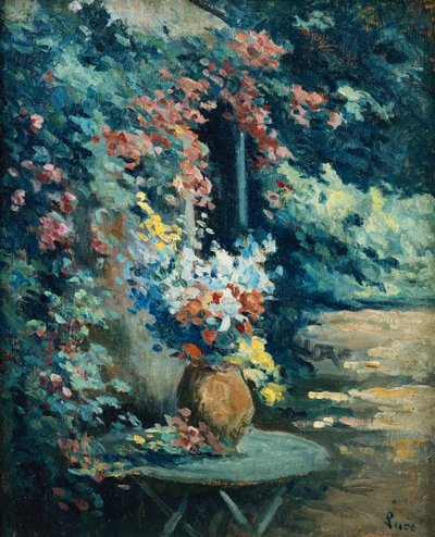 Kwiaty w krajobrazie; Bukiet Kwiatów w Krajobrazie, autorstwa Maximilien Luce