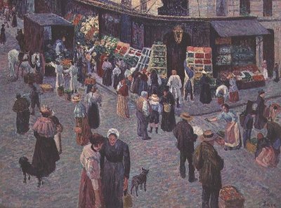 Rue des Abbesses autorstwa Maximilien Luce