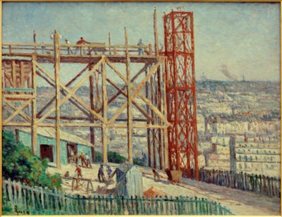 Budowa Sacré-Coeur autorstwa Maximilien Luce