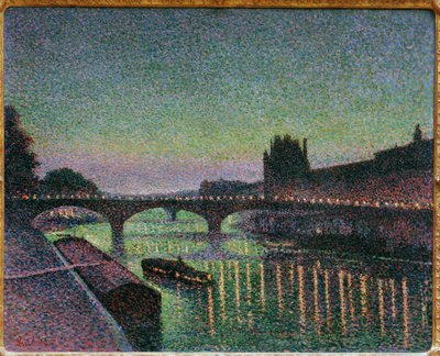 Luwr i most karuzelowy, efekt nocny autorstwa Maximilien Luce