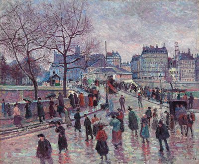 Paryż, Most Arcybiskupi, 1896 autorstwa Maximilien Luce