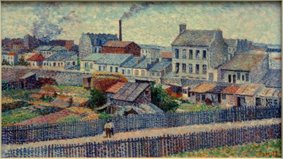 Grunt w Montmartre, Rue Championnet autorstwa Maximilien Luce