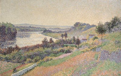 Sekwana w Herblay, 1890 autorstwa Maximilien Luce