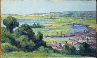 Widok na Honfleur autorstwa Maximilien Luce