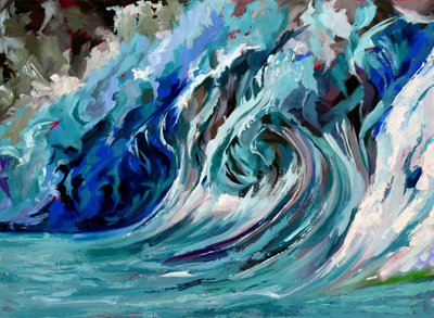 Rozbijająca się fala oceaniczna autorstwa Maxine Shore