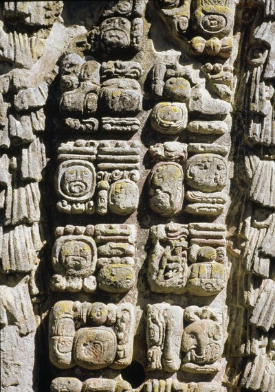 Stela A, Plac Ceremonii, 731 AD autorstwa Mayan