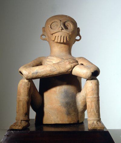 Sztuka Côte du Golf (Maya). Biała Ziemia, stan Vera Cruz, Meksyk. Bóg deszczu w terakoty (250 - 550). autorstwa Mayan Mayan
