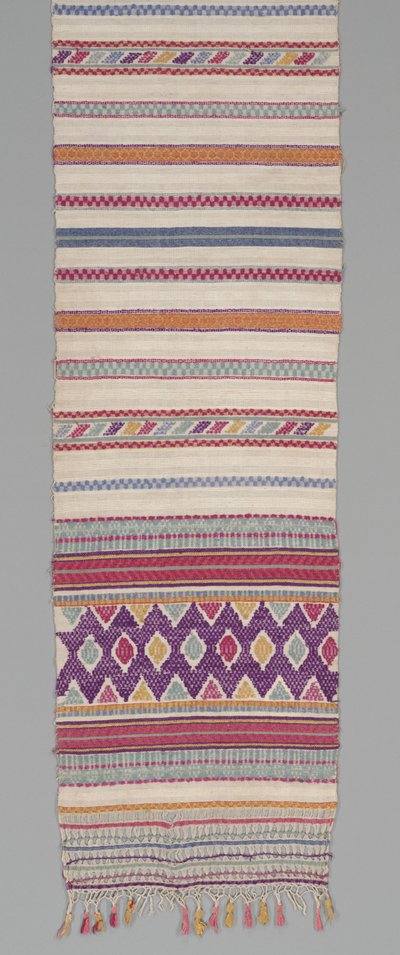 Tkanina ceremonialna, ok. 1905-1935 (bawełna i jedwab) autorstwa Mayan Mayan