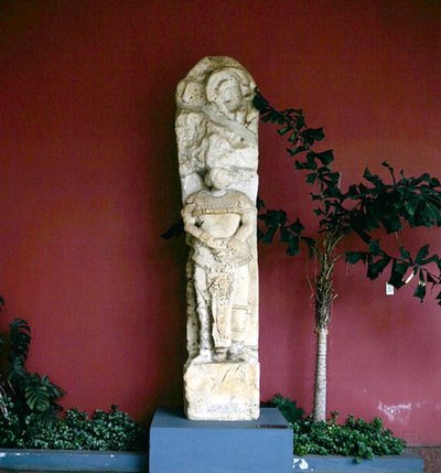 Stela 15 z Piedras Negras, Peten, Gwatemala, późny okres klasyczny (781 ne) (kamień) autorstwa Mayan Mayan