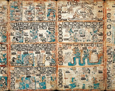 Kodeks madrycki, malowane miniatury autorstwa Mayan Mayan