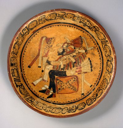 Miska na statyw, ok.550-700 (terakota i farba) autorstwa Mayan Mayan