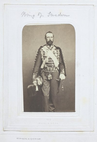 Król Szwecji, 1860-69. autorstwa Mayer and Pierson