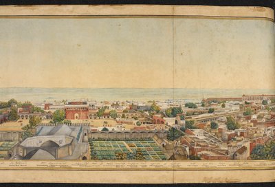 Fragment panoramy Delhi autorstwa Mazar or Mazhar Ali Khan