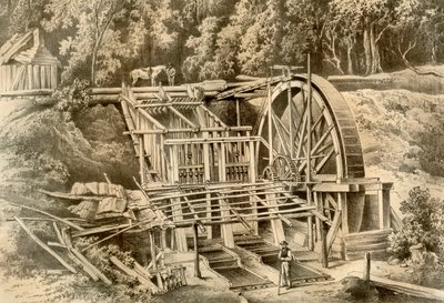 Kruszarka kwarcowa, Australia, 1879 autorstwa McFarlane and Erskine