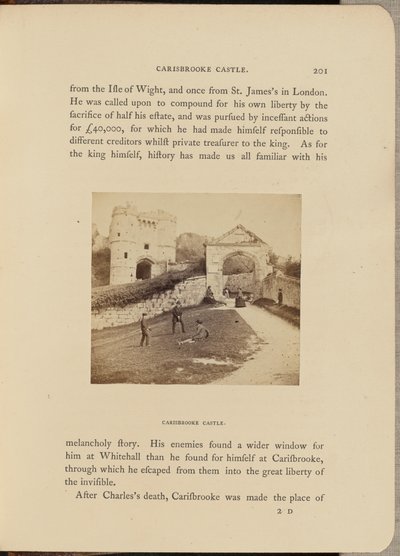 Zamek Carisbrooke; widok ogólny autorstwa McLean and Melhuish