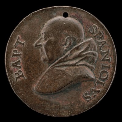 Battista Spagnoli z Mantui, 1447-1516, poeta karmelitański [awers], ok. 201 1513. autorstwa Mea