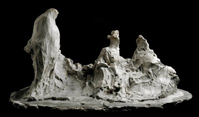 Rozmowa w rzeźbie ogrodowej Medardo Rosso (1858-1928) Barzio, Museo Medardo Rosso autorstwa Medardo Rosso