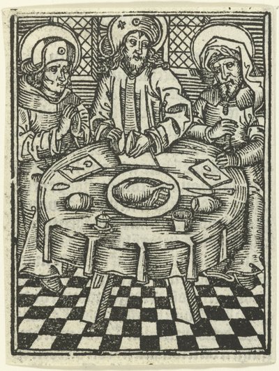 Posiłek w Emaus autorstwa Meester van de Delbecq Schreiber Passie (attributed to)