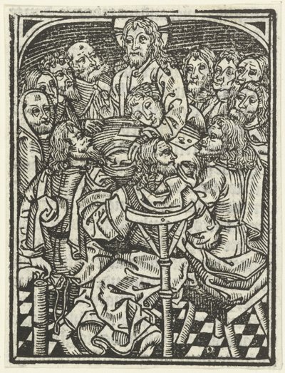 Ostatnia Wieczerza autorstwa Meester van de Delbecq Schreiber Passie (attributed to)