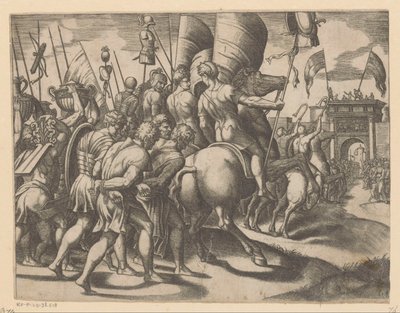 Triomf van Scipio autorstwa Meester van de Dobbelsteen
