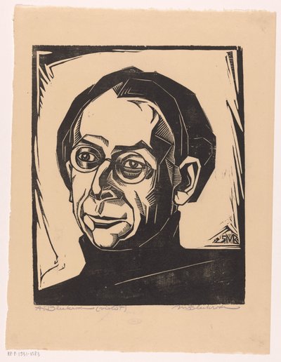 Portret Abrahama Bleekrode autorstwa Meijer Bleekrode (signed by artist)