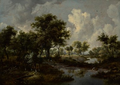 Zalesiony krajobraz autorstwa Meindert Hobbema