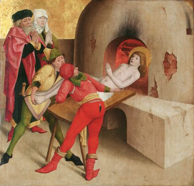 Męczeństwo św. Vitus (awers); Chrystus przed Kajfaszem (rewers) autorstwa Meister der Veitslegende