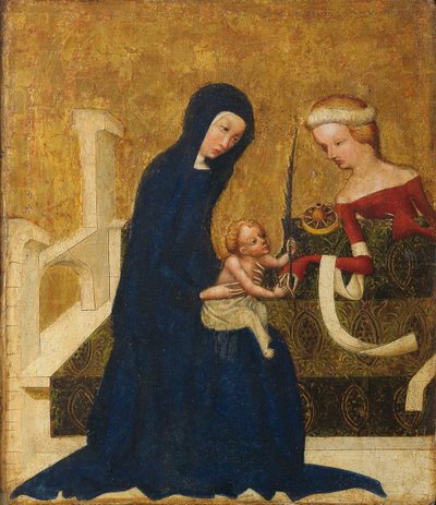 Mistyczne zaślubiny św. Katarzyna autorstwa Meister von Heiligenkreuz