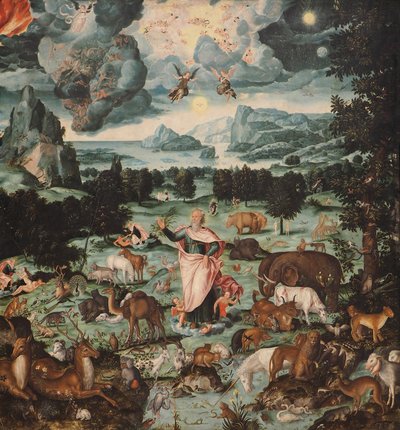 Stworzenie Świata, 1575 autorstwa Melchior Bocksberger