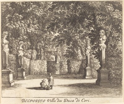 Balpoggio, Willa księcia autorstwa Ceri autorstwa Melchior Küsel after Johann Wilhelm Baur