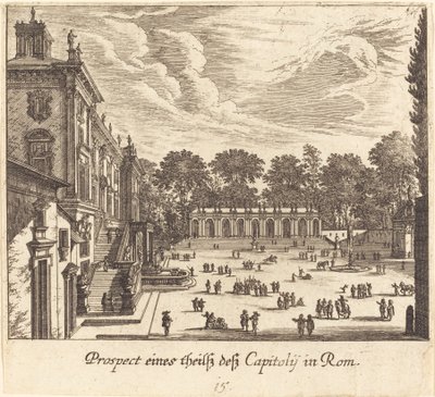 Kapitol, Rzym autorstwa Melchior Küsel after Johann Wilhelm Baur