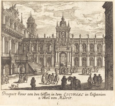 Escorial, Hiszpania autorstwa Melchior Küsel after Johann Wilhelm Baur