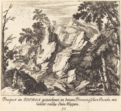 Zobacz w Istrii autorstwa Melchior Küsel after Johann Wilhelm Baur