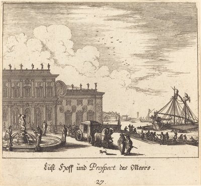 Widok Meers autorstwa Melchior Küsel after Johann Wilhelm Baur