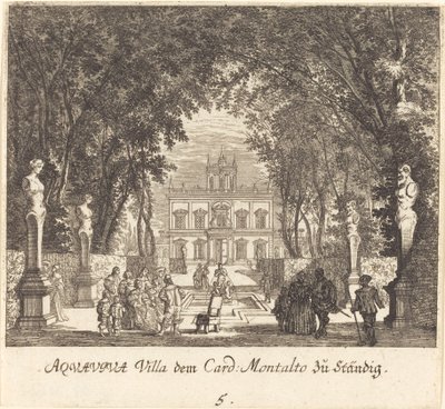 Willa Aquaviva autorstwa Melchior Küsel after Johann Wilhelm Baur