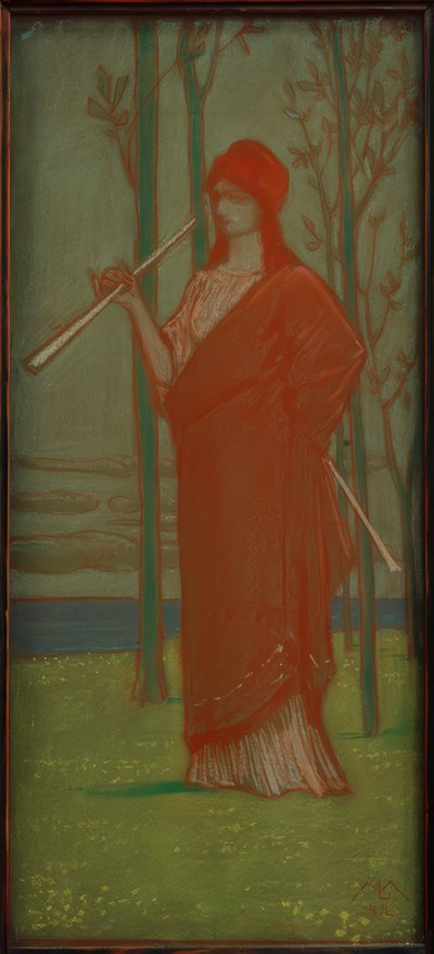 Muza nad morzem autorstwa Melchior Lechter