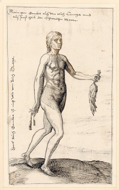 Kobieta z Gambii, 1583 autorstwa Melchior Lorck