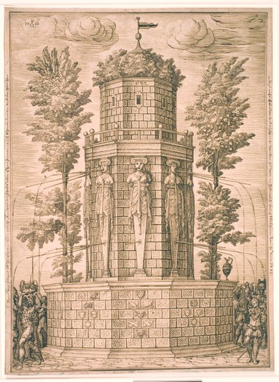 Fontanna z kariatydami autorstwa Melchior Lorck