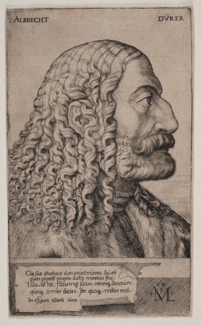 Portret Albrechta Dürera autorstwa Melchior Lorck
