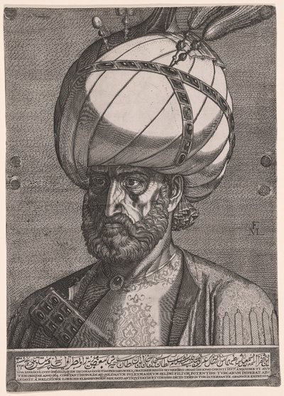 Portret Ismaila, ambasadora perskiego szacha Tahmaspa I autorstwa Melchior Lorck