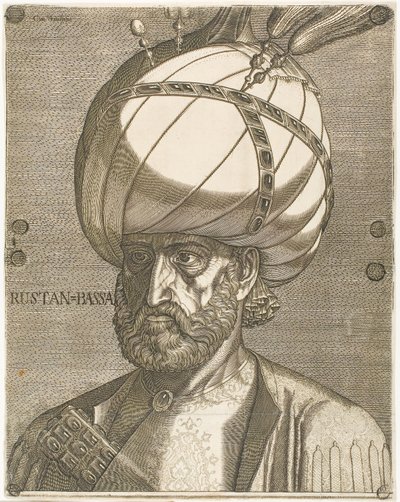Portret Ismaila, ambasadora perskiego szacha Tahmaspa I autorstwa Melchior Lorck