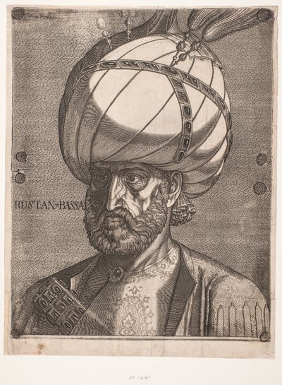 Książę Ismael, perski wysłannik autorstwa Melchior Lorck