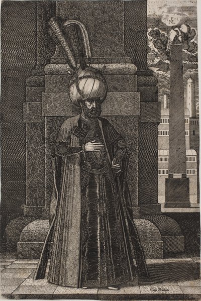 Książę Ismael, perski wysłannik autorstwa Melchior Lorck