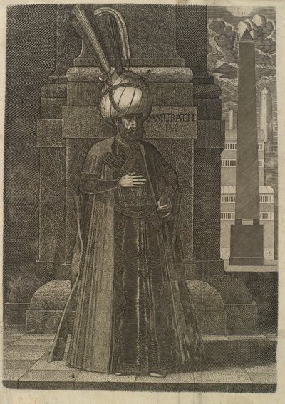 Książę Ismael, perski wysłannik autorstwa Melchior Lorck