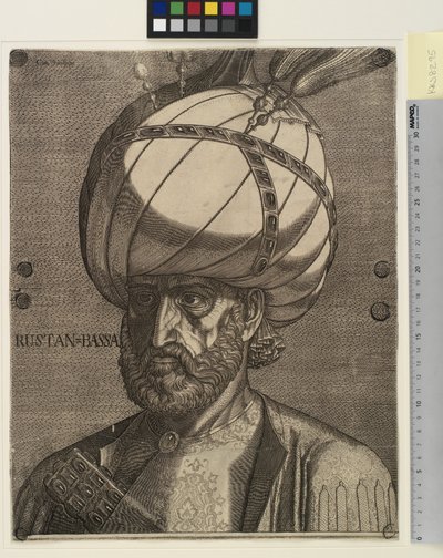 Książę Ismael, perski wysłannik autorstwa Melchior Lorck