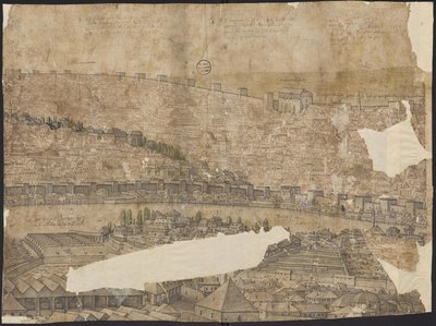 Perspektywa Konstantynopola, arkusz 16, Melchior Lorck, 1559 autorstwa Melchior Lorck