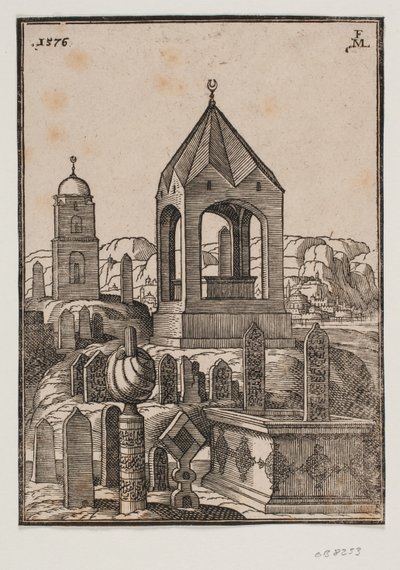 Tureckie groby autorstwa Melchior Lorck
